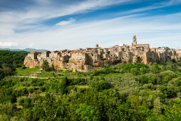 Obraz premium Picturesque village of Pitigliano in south Tuscany