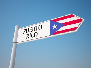 Puerto Rico Flag Sign