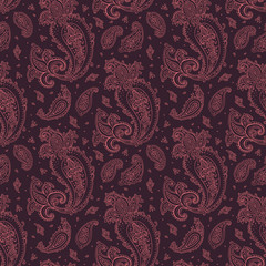 Seamless Paisley background.