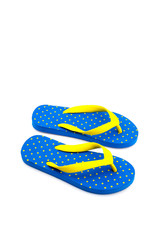 Flip flops isolated white background