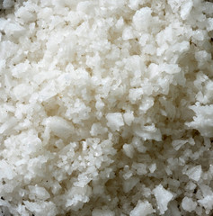 Salt large crystals evenly background
