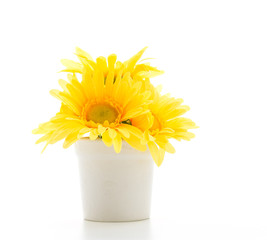 Bouquet flowers isolated on white