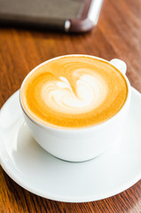 Latte coffee