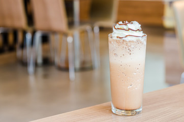 Mocha coffee frappe