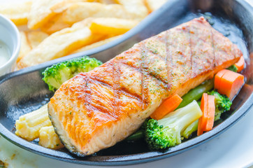 Salmon grilled