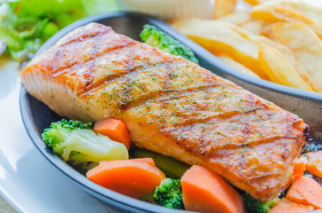Salmon grilled