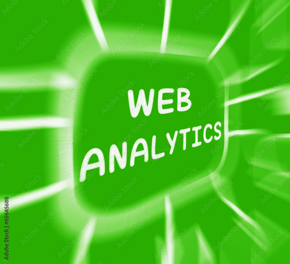 Aufkleber web analytics diagram displays collection and analysis of online