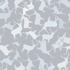 Creative Christmas patterns with deers. + EPS10