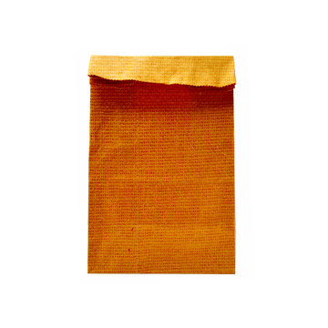 Brown paper bag isolated on white