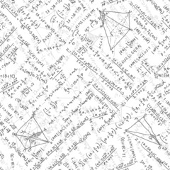 Maths seamless pattern. EPS 8