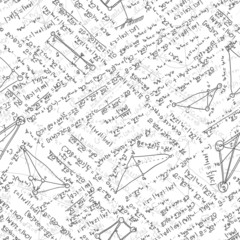 Maths seamless pattern. EPS 8