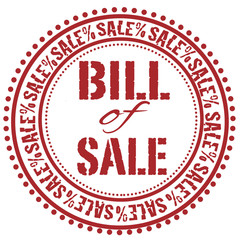 bill of sale stamp