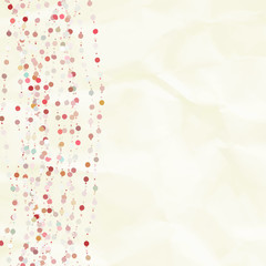 Vintage background with dots. EPS 8