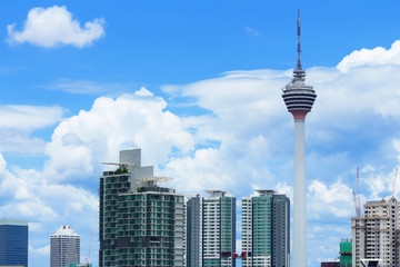 Kuala Lumpur skyline - obrazy, fototapety, plakaty
