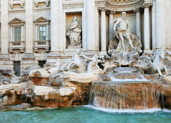 Fontana di Trevi in Rome, Italy, Europe