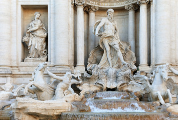 Fontana di Trevi in Rome, Italy, Europe