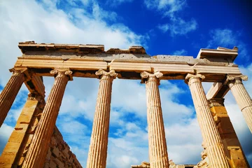 Fotobehang Erechtheum at Acropolis in Athens, Greece © andreykr