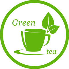 Obrazy na Szkle  ikona zielonej herbaty