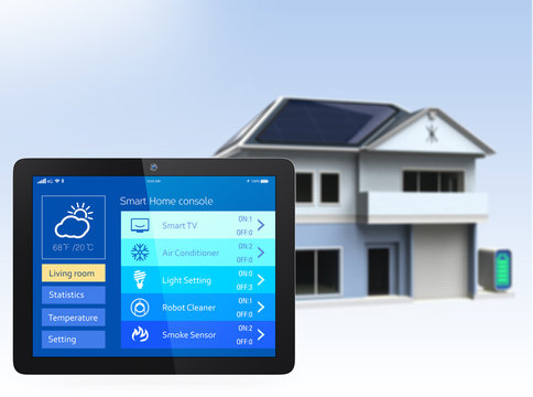 Home energy management app for tablet PC