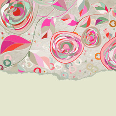 Vintage card template with copy space. EPS 8