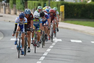 Foto op Plexiglas Fietsen wielerwedstrijd