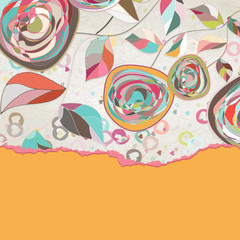 Vintage card template with copy space. EPS 8