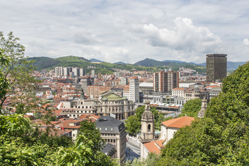 Obraz premium Views of Bilbao city, Bizkaia, Basque Country, Spain.