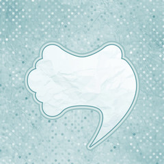 Vintage speech bubble design. EPS 8
