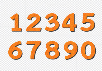 Numbers set in  illustration ,  abstract number