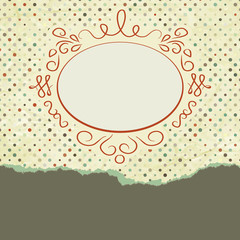 Beautiful valentine card with heart. EPS 8