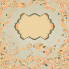 Floral backgrounds with vintage roses. EPS 8