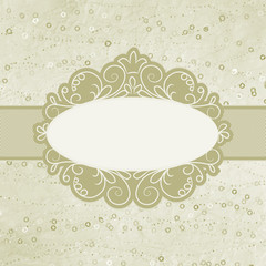 Valentine elegant card with heart. EPS 8