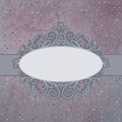 Vintage card template with copy space. EPS 8