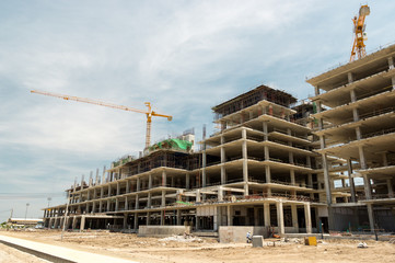 Construction site in Thailand.