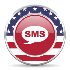 sms american icon, usa flag