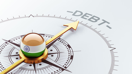 India Debt Concept