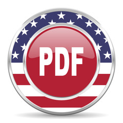 pdf american icon, usa flag
