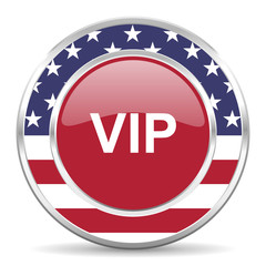 vip american icon, usa flag