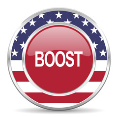 Fototapeta premium boost american icon, usa flag