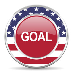 goal american icon, usa flag