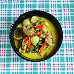 Green pork Curry , Thai cuisine