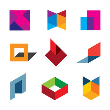 Human creativity and innovation creating new colorful logo icon