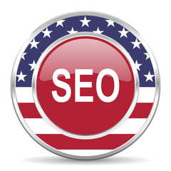 seo american icon, usa flag
