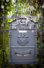 Mail box with letters comming out