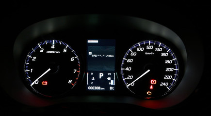 Dashboard of modern car