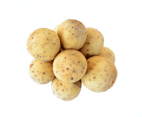 Lanzones fruit isolated on white background