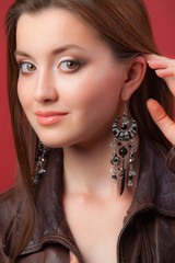 Obraz premium Portrait of a women with makeup