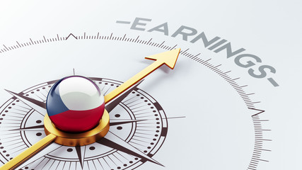 Czech Republic Earnings Concept