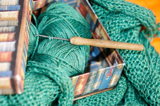 Crochet lace, decorated in box. - Powered by Adobe