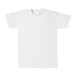 white t shirt template cotton fashion